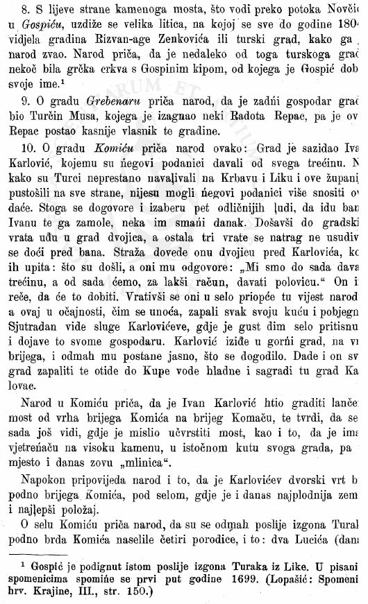 Gradine u Lici1909